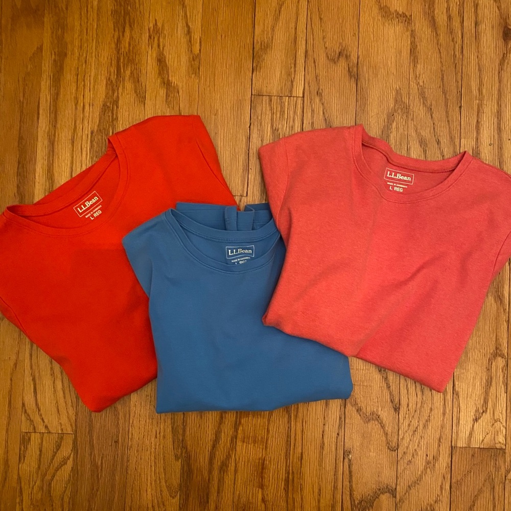3 LL bean shirts